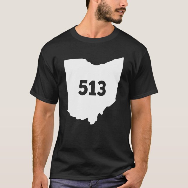 Ohio 513 Area Code T-Shirt (Front)