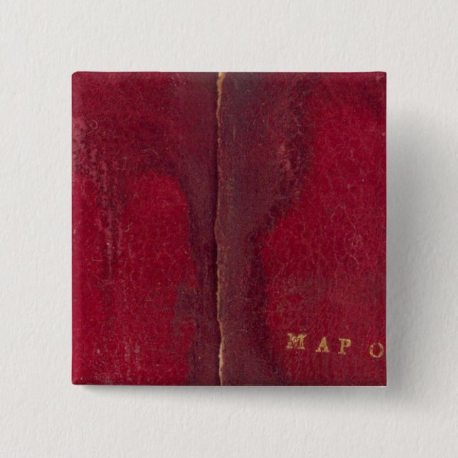 Ohio 5 2 inch square button (Front)