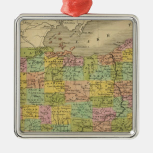 Ohio 7 metal ornament