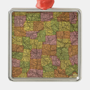 Ohio 7 metal ornament