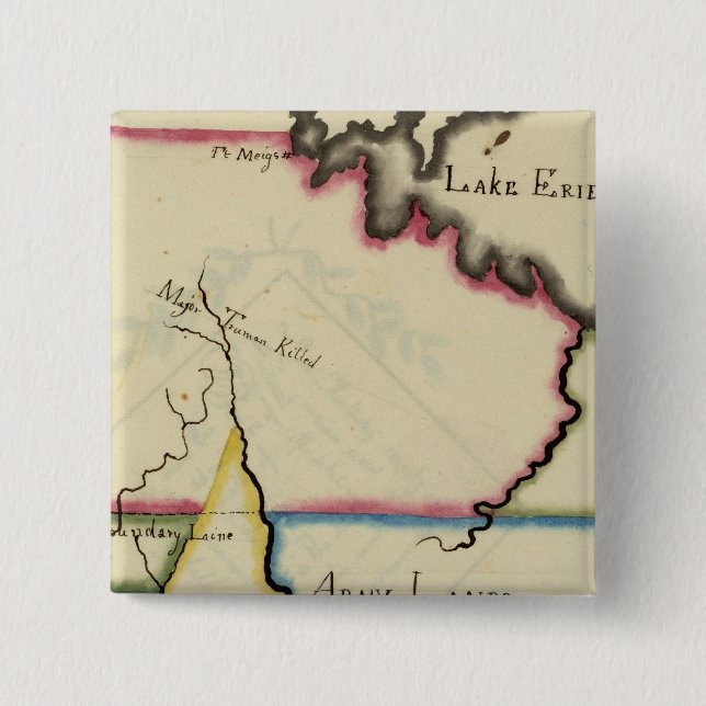 Ohio 8 2 inch square button (Front)