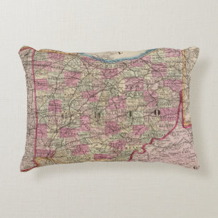 Ohio 9 accent pillow
