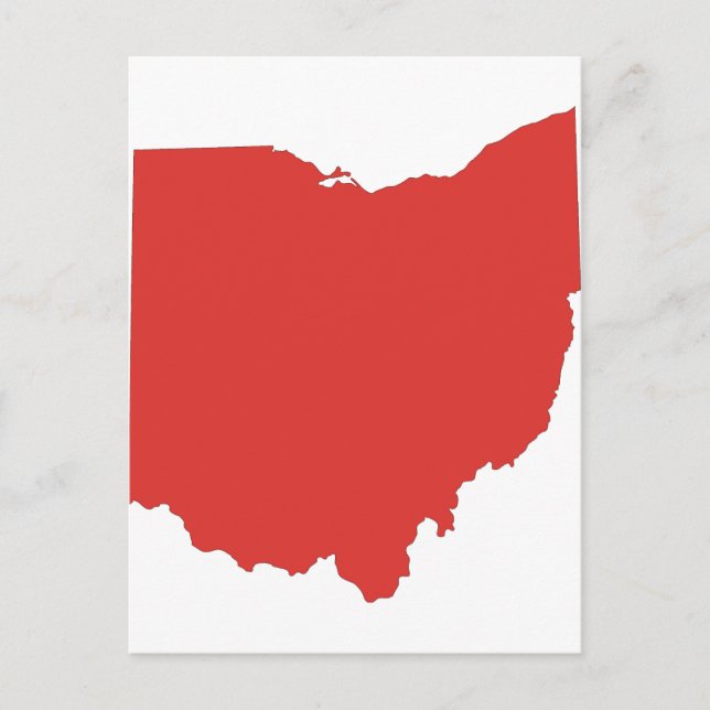 Ohio - a RED State Postcard (Front)