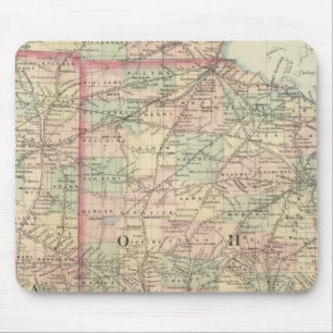 Ohio and Indiana Mouse Pad