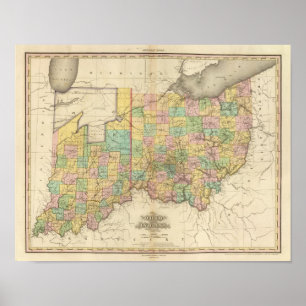 Ohio and Indiana Poster
