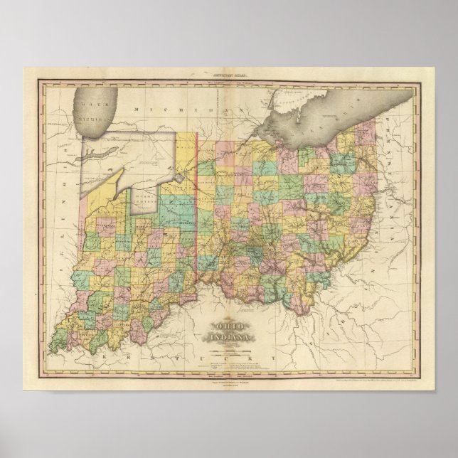 Ohio and Indiana Poster (Front)