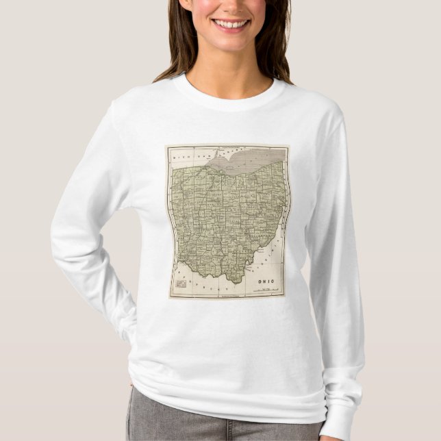 Ohio Atlas Map T-Shirt (Front)