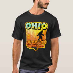 Ohio Bigfoot Patrol State Sasquatch Hunter s Retro T-Shirt