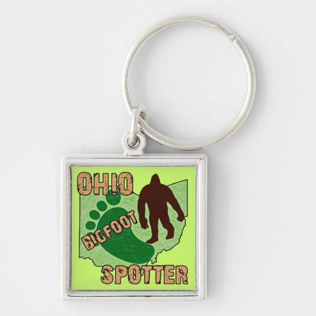 Ohio Bigfoot Spotter Keychain (Front)