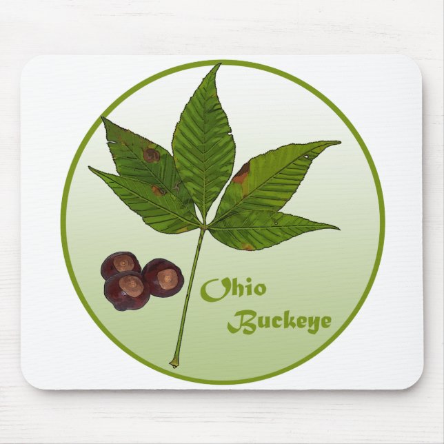 Ohio Buckeye Tree Mouse Pad (Front)