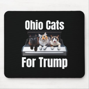 Ohio Cats For Trump - Funny Political Cat Mouse Pad