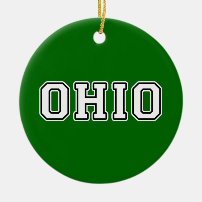 Ohio Ceramic Ornament (Front)