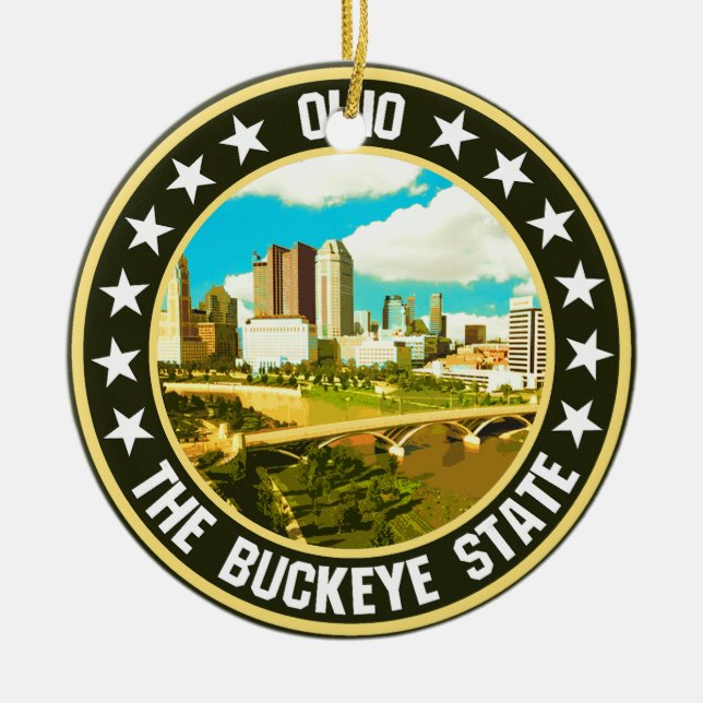 Ohio                                               ceramic ornament (Front)