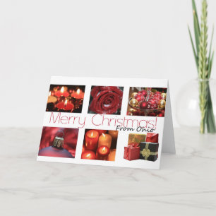 Ohio  Christmas Card, state specific Holiday Card