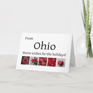 Ohio Christmas Card, state specific Holiday Card