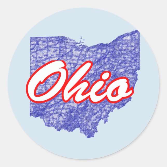 Ohio Classic Round Sticker (Front)