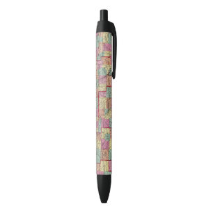 Ohio Counties Black Ink Pen