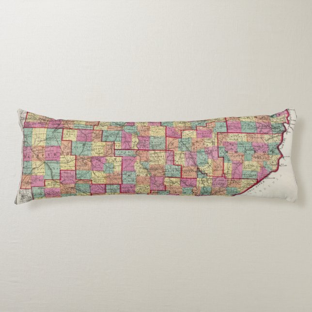Ohio Counties Body Pillow (Front)
