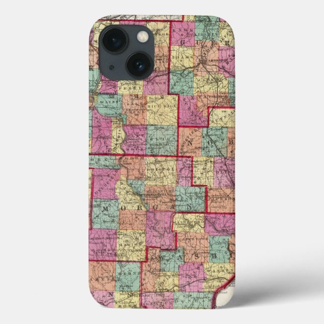 Ohio Counties Case-Mate iPhone Case (Back)
