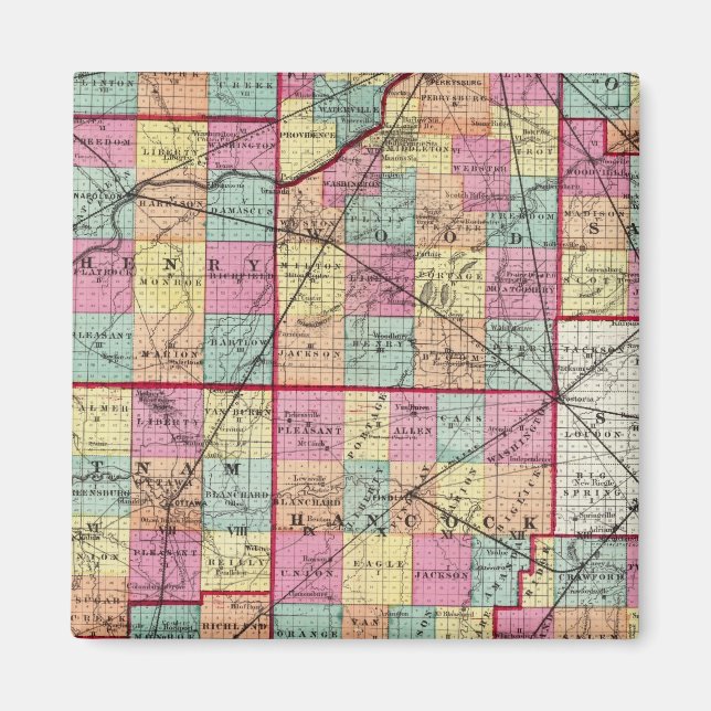 Ohio Counties Magnet (Front)