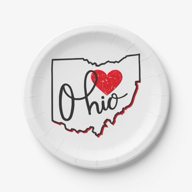 Ohio Day Paper Plate (Front)