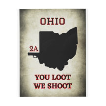 Ohio: Defend Your Second Amendment Metal Sign
