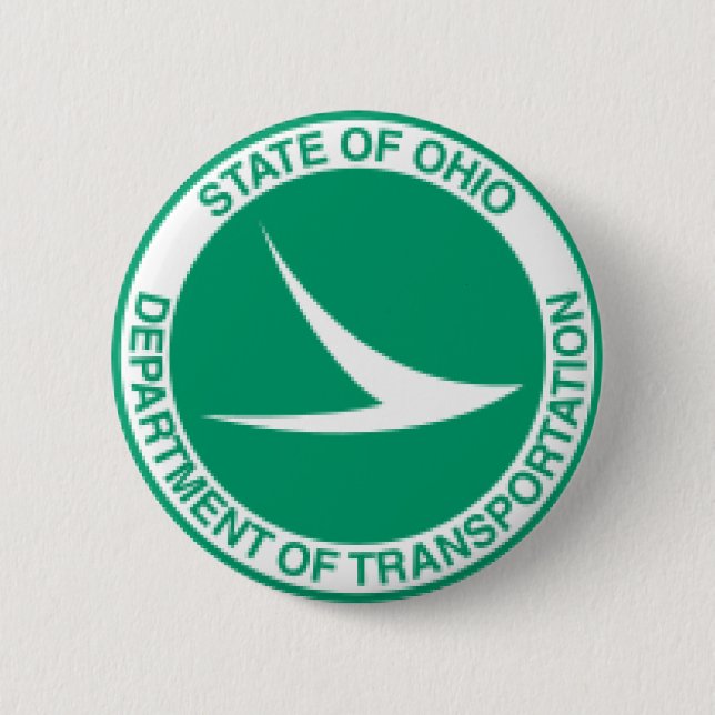 Ohio Department of Transportation Button. 2 Inch Round Button (Front)
