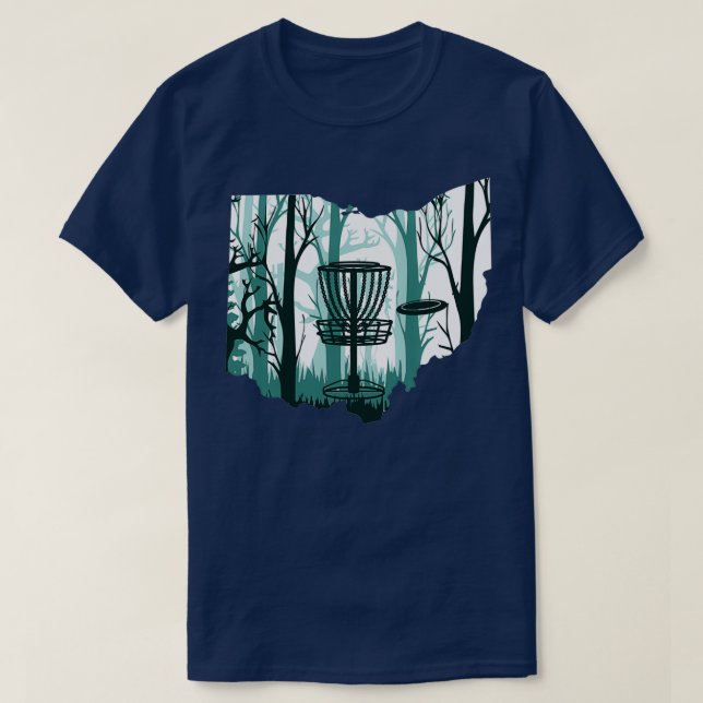 Ohio Disk Golf Cool Disk Golf Gifts Discgolf Disk  T-Shirt (Design Front)