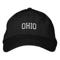 Ohio Embroidered Adjustable Cap Black