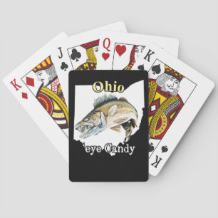 Ohio 'Eye Candy Fun Walleye Pêche Cartes de jeu
