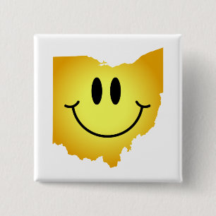 Ohio Face 2 Inch Square Button