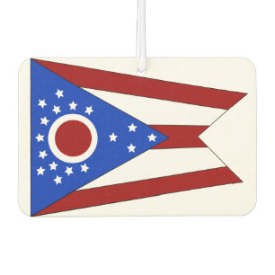 Ohio flag air freshener