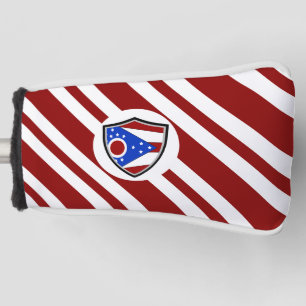 Ohio flag golf head cover