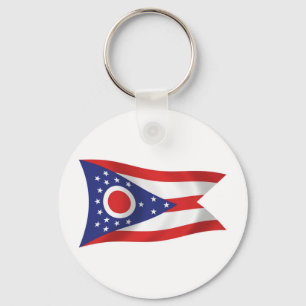Ohio Flag Keychain
