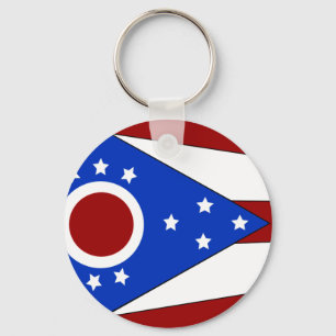 Ohio flag keychain
