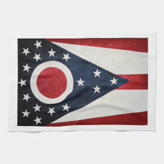 Ohio Flag Kitchen Towel