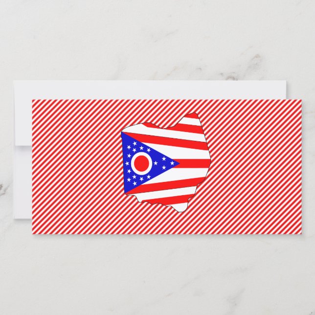 Ohio Flag Map (Front)