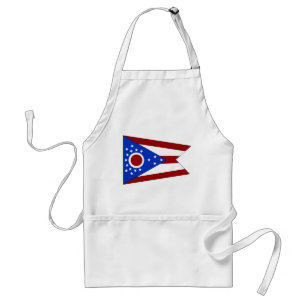 Ohio flag standard apron