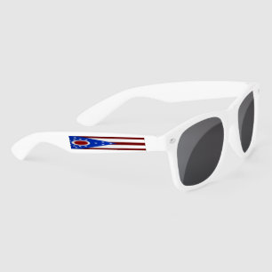 Ohio flag sunglasses