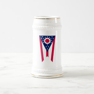 Ohio Flag: The Buckeye State Banner Beer Stein