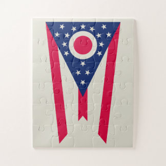 Ohio Flag: The Buckeye State Banner Jigsaw Puzzle