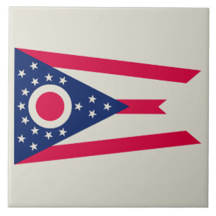 Ohio Flag: The Buckeye State Banner Tile