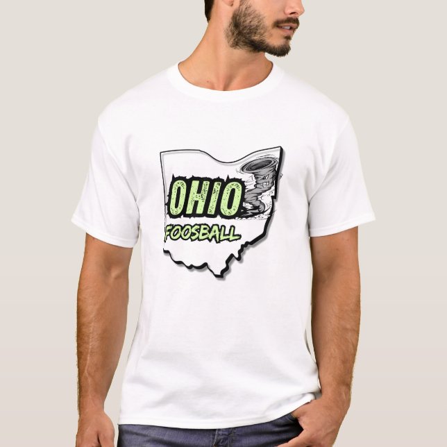 Ohio Foosball Tornado T-Shirt - Green (Front)
