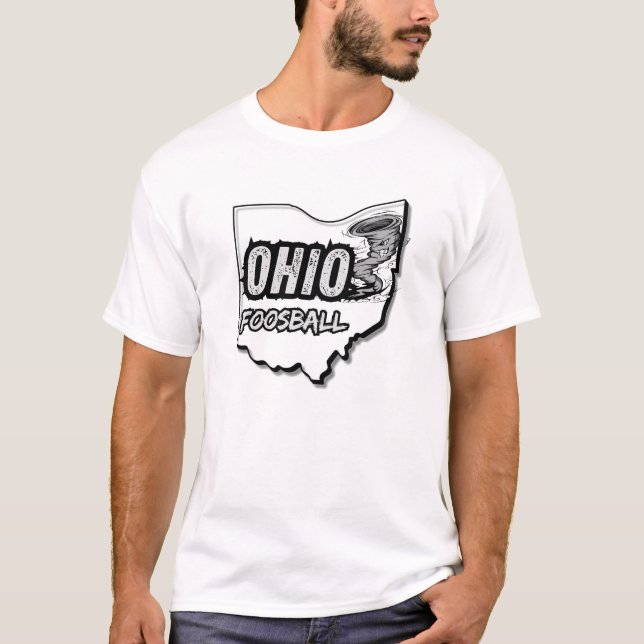 Ohio Foosball Tornado T-Shirt - Grey (Front)