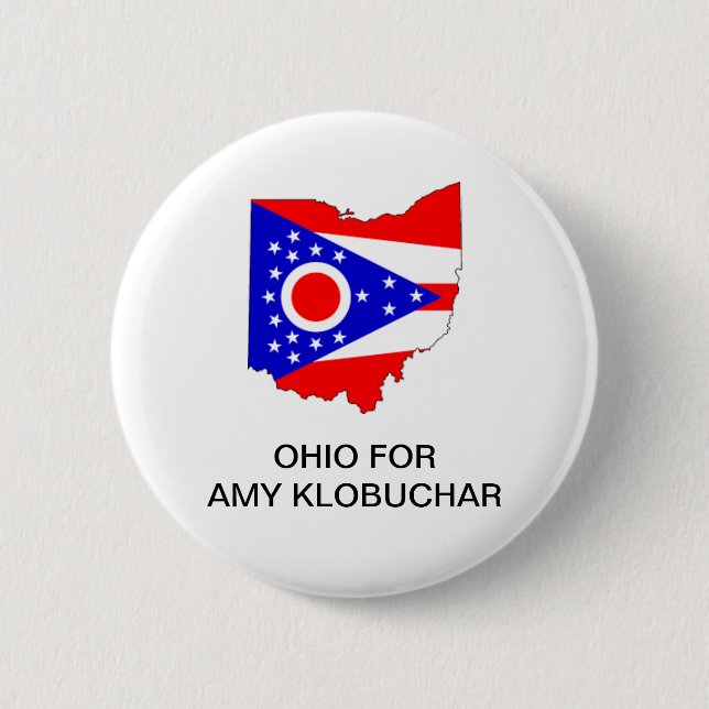 OHIO for AMY KLOBUCHAR 2020 Button (Front)
