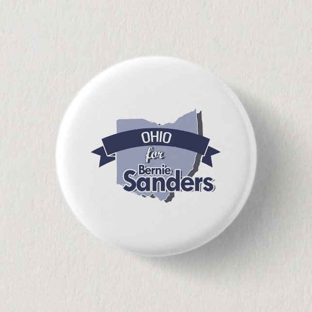 Ohio for Bernie Sanders 1 Inch Round Button (Front)
