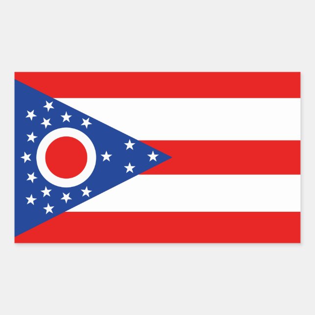 Ohio Full Flag Sticker (Front)