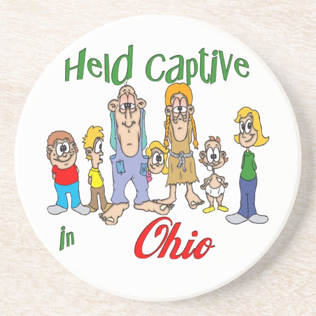 Ohio Funny Trailer Park Dessous de verre de grès (Devant)