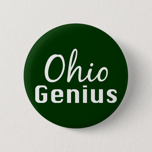 Ohio Genius Gifts 2 Inch Round Button (Front)