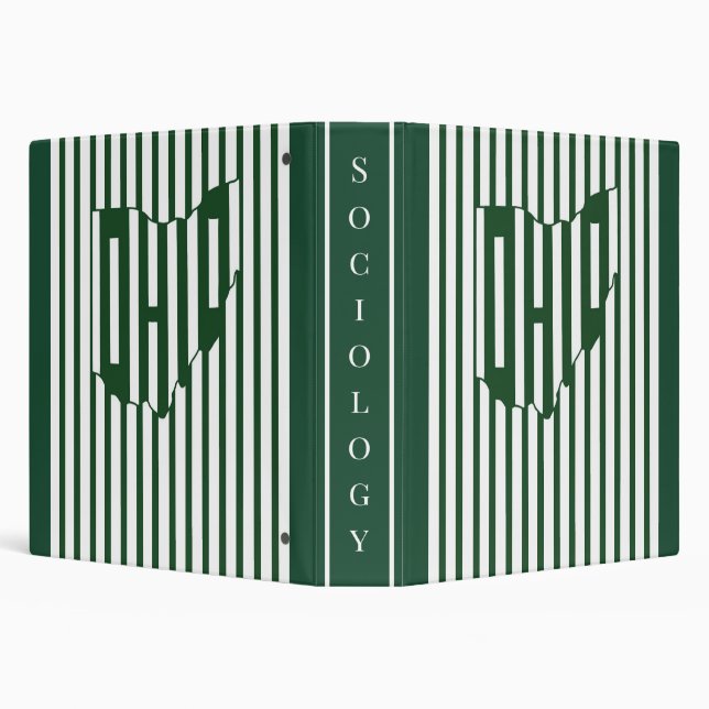 Ohio Green Stripe Binder (Background)